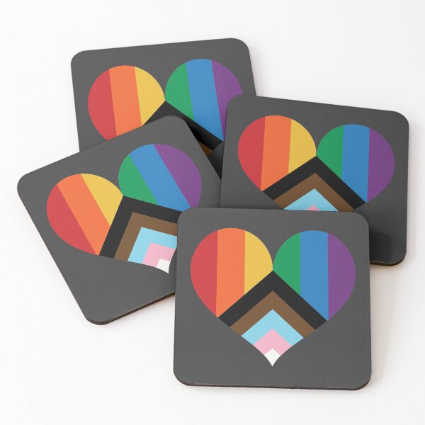 Item preview, Gay Pride Flag Heart - Rebooted Progress Pride - Transgender - BIPOC designed and sold by UBUCO.