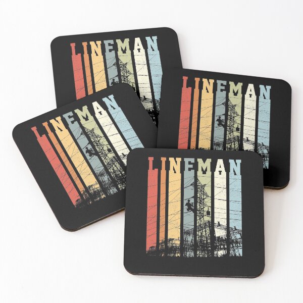 Item preview, Text Strips Vintage Retro Style Design Lineman designed and sold by jonawillian.