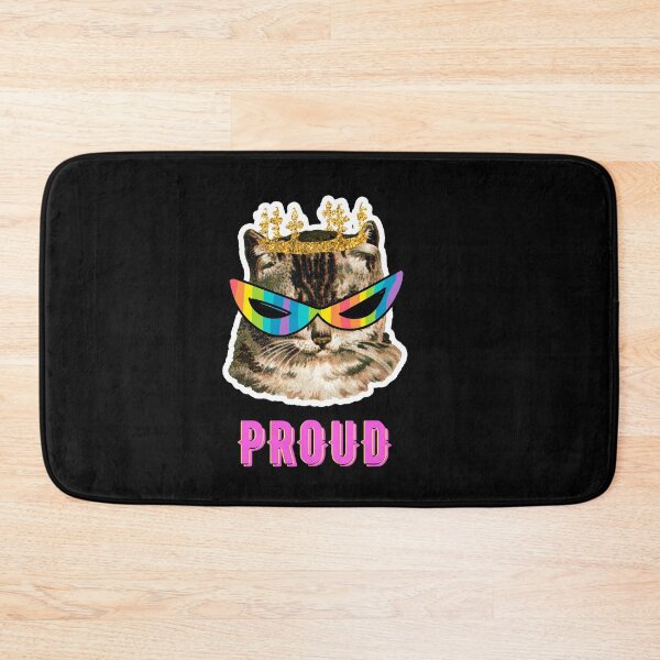 Item preview, Cat wearing sunglasses proud cute pride 2021 lgtbi queer designed and sold by Gotafeeling.