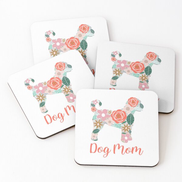 Artikelvorschau, Hundemama Golden Doodle Floral Silhouette entworfen und verkauft von Nicolestes.