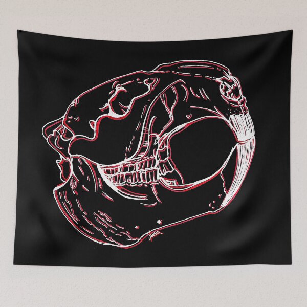 Item preview, Beaver Skull (for dark background) designed and sold by -Senaar-.