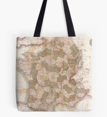 Vintage Map of France (1818) Tote Bag