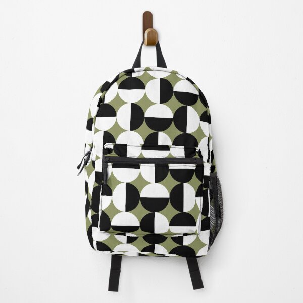Item preview, Olive Green Geometric Retro Pattern designed and sold by Sabina Wiltshire.