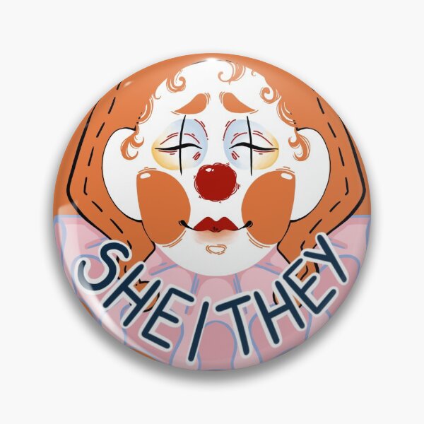 Item preview, She/they pronoun clown designed and sold by Roguerojo.