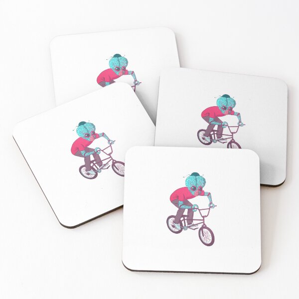 Item preview, Bicycling - Alien Brain Cartoon designed and sold by NoelNimmad.