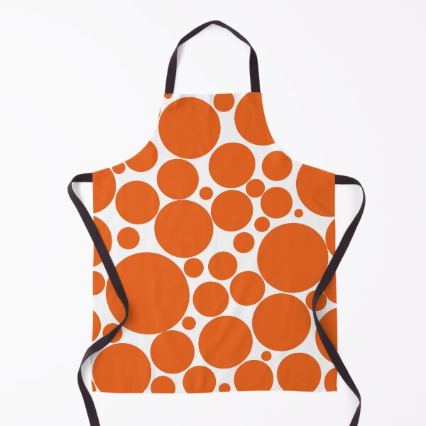 Item preview, Mod Dots Pattern in Burnt Orange and White designed and sold by kierkegaard.