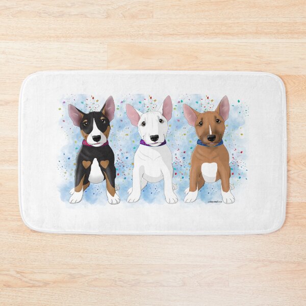 Item preview, Bull Terrier Pup trio  designed and sold by Atelier Cupcake.