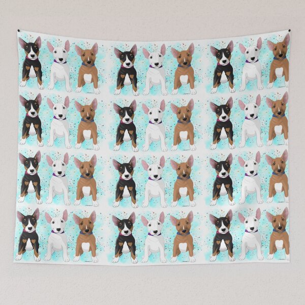 Item preview, Bull Terrier Pup trio  designed and sold by Atelier Cupcake.