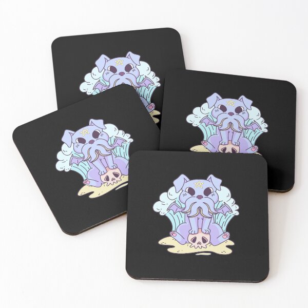 Item preview, Pastel Goth Kawaii Cute Creepy Kraken Dog Creature designed and sold by PinkyTree.