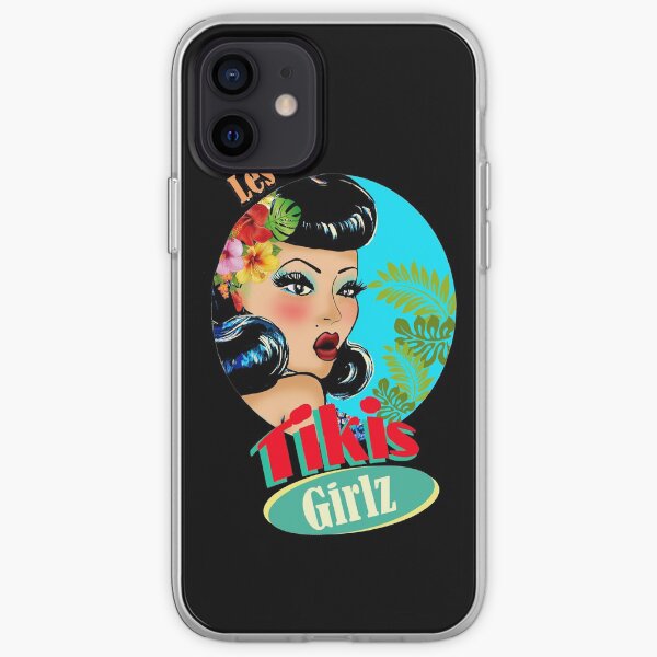 pin up les tiki girlz (TIKI EMA DESIGN © All rights reserved) iPhone Soft Case