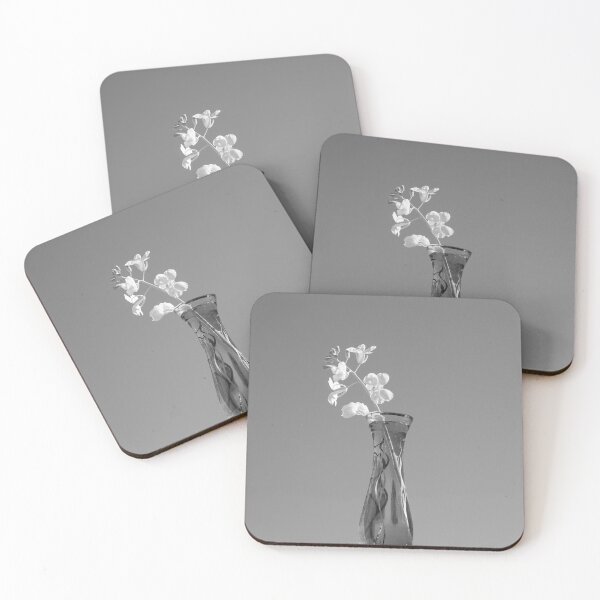 Item preview, Gai Lan Flowers BW designed and sold by Elisabeth Lucas.