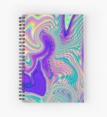 Lila holographische Muster Spiralblock