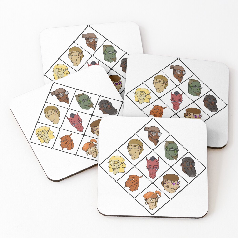 Item preview, Coasters (Set of 4) designed and sold by Gamelof.