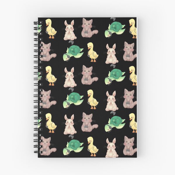 Item preview, Cute bunny, kitten, turtle and duck gamer pattern designed and sold by Gamical.