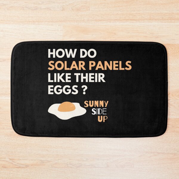 Item preview, How Do Solar Panels Like Their Eggs? Sunny-Side Up - Solar Panel Puns designed and sold by WeStarDust.