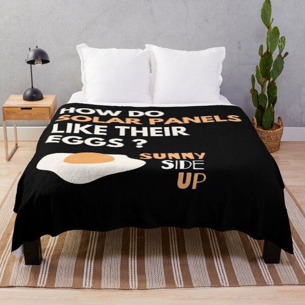 Item preview, How Do Solar Panels Like Their Eggs? Sunny-Side Up - Solar Panel Puns designed and sold by WeStarDust.