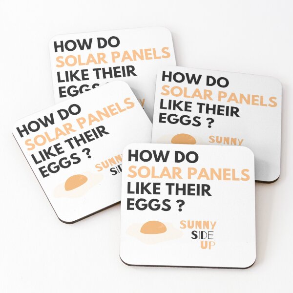 Item preview, How Do Solar Panels Like Their Eggs? Sunny-Side Up - Solar Panel Puns designed and sold by WeStarDust.