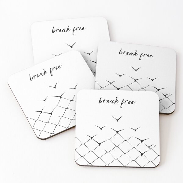 Item preview, Break Free inspirational quote motivational slogans bossy sassy badass strong women savage classy life motto minimalist short words quotes positivity sayings designed and sold by Inside Head.