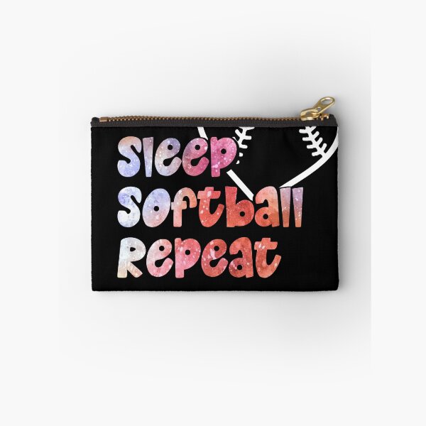Item preview, Eat Sleep Softball Repeat for Softball Players designed and sold by MakeGoodChoices.
