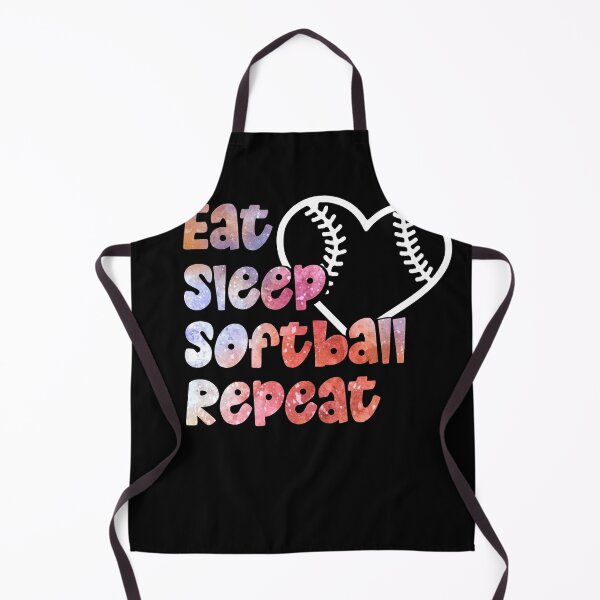 Item preview, Eat Sleep Softball Repeat for Softball Players designed and sold by MakeGoodChoices.