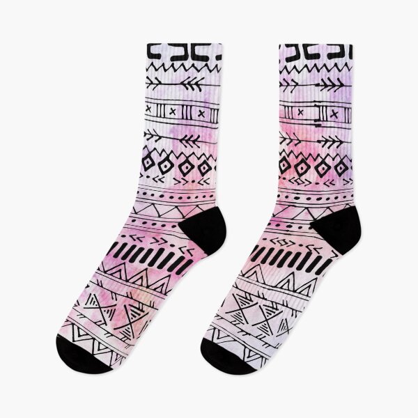 Item preview, Pink Watercolor Aztec Pattern  designed and sold by Designs By YL.