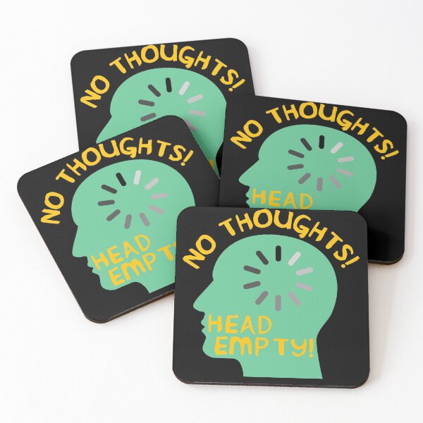 Item preview, No Thoughts Head Empty - Meme, Funny designed and sold by SpaceDogLaika.