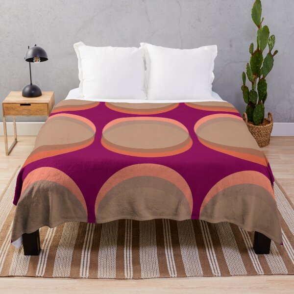 Artikelvorschau, Retro Kreise Orange, Beige, Fuchsia entworfen und verkauft von Nadezda Kravcenko.