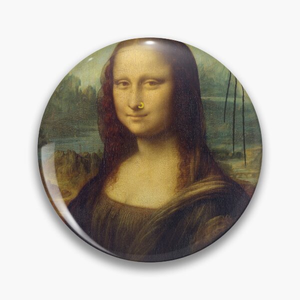 Item preview, Alternative Mona Lisa with Aliens and Tattoos designed and sold by lustywall.