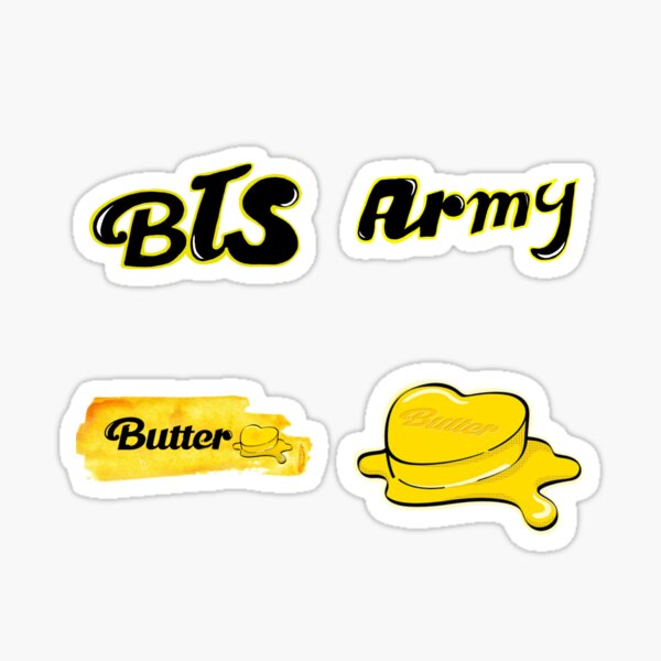 Artikel-Vorschau von BTS Butter Sticker Pack, designt und verkauft von Binod Kashyap.