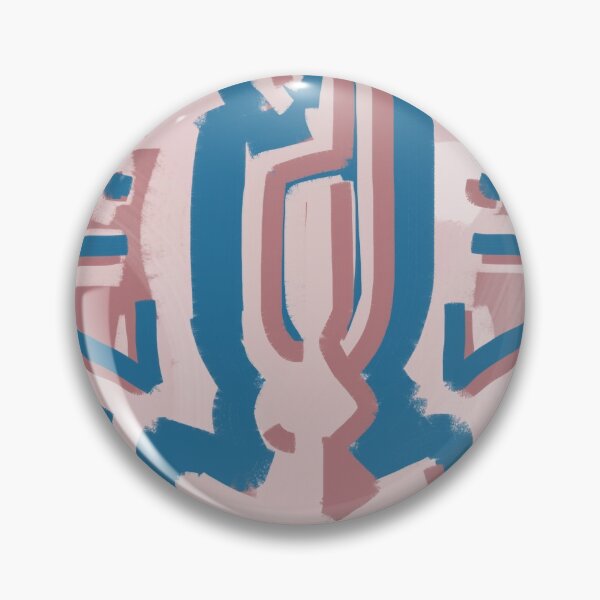Item preview, Tribal Figure Blue and Pink Pattern designed and sold by lustywall.