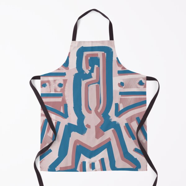 Item preview, Tribal Figure Blue and Pink Pattern designed and sold by lustywall.