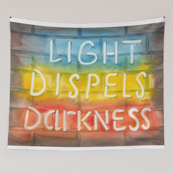Item preview, Light Dispels Darkness designed and sold by sarahvogelart.