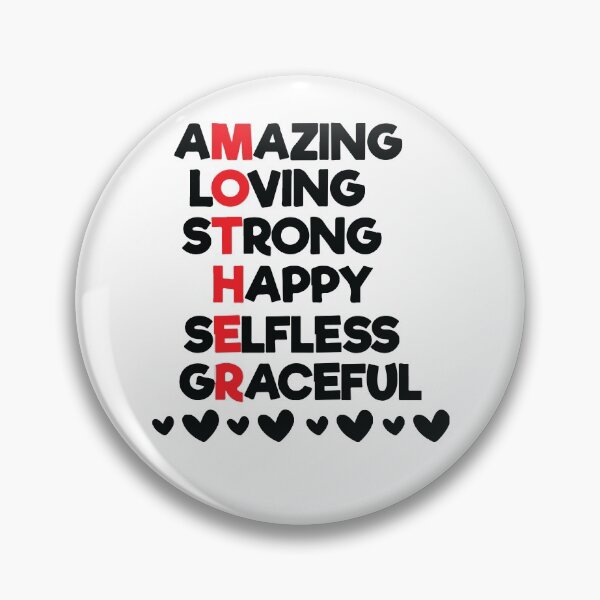 Item preview, Amazing Loving Mother Acronym Inspirational Mother's Day White Shirt  designed and sold by BanBay.