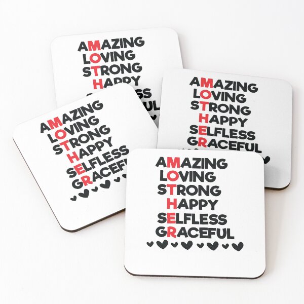 Item preview, Amazing Loving Mother Acronym Inspirational Mother's Day White Shirt  designed and sold by BanBay.