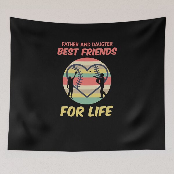 Item preview, Father And Daughter Best Friends For Life Softball designed and sold by MakeGoodChoices.