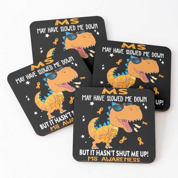 Item preview, MS Awareness Dinosaur Lover MS Warrior Gift designed and sold by Sabfit.