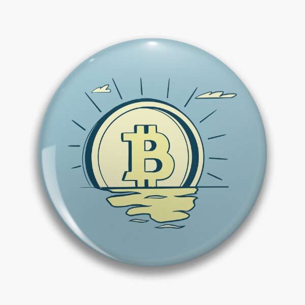 Item preview, Retro bitcoin sunrise designed and sold by ymd3signsshop.