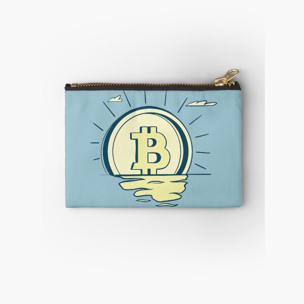 Item preview, Retro bitcoin sunrise designed and sold by ymd3signsshop.