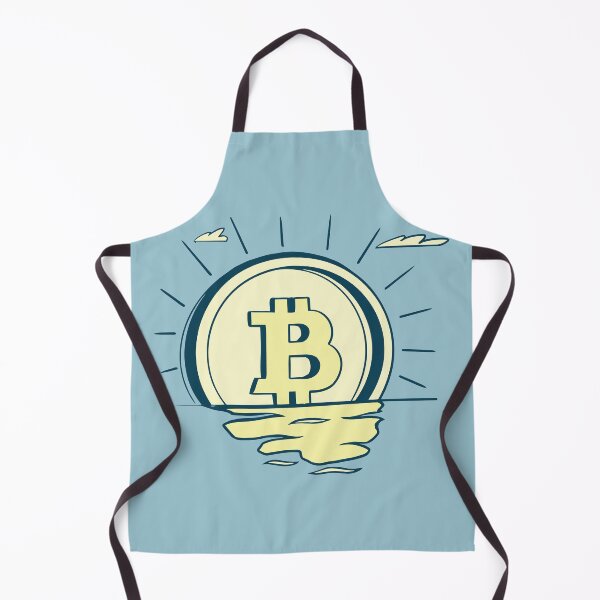 Item preview, Retro bitcoin sunrise designed and sold by ymd3signsshop.