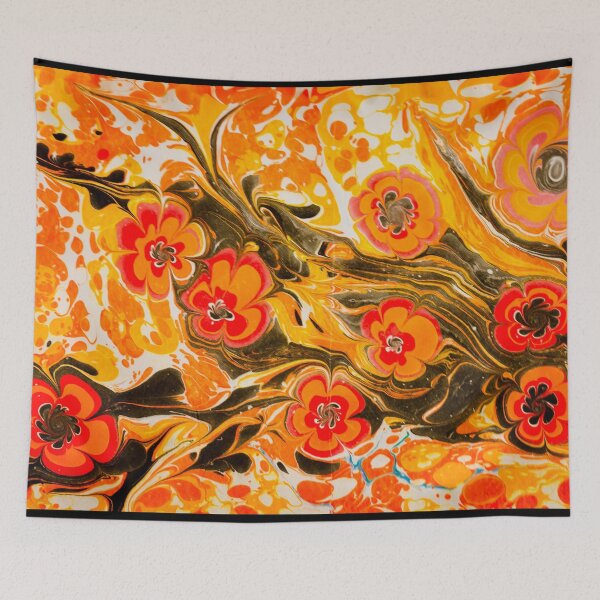 Item preview, Orange and Yellow Floral Textile designed and sold by BlackDigitalInc.