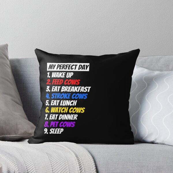 Item preview, Funny My Perfect Day For Farmers and Cow Lovers designed and sold by Brimwood.