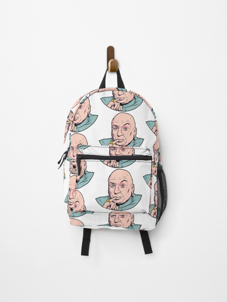 Austin Powers Graphic Black Backpack with Pink & Yellow Pockets Austin Powers The Spy Who Shagged Me Promo Backpack | eBay main image 3