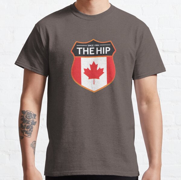 4XL Best Gift For Birthday The Tragically Hip Canada Flag Men's White Tshirt Size S