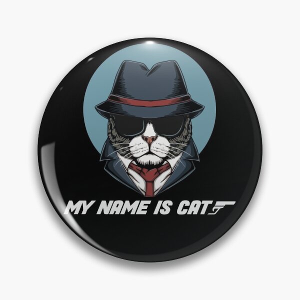 Artikelvorschau, My name is Cat Funny Spy Cat Wearing Sunglasses entworfen und verkauft von IzzyTheWizz.