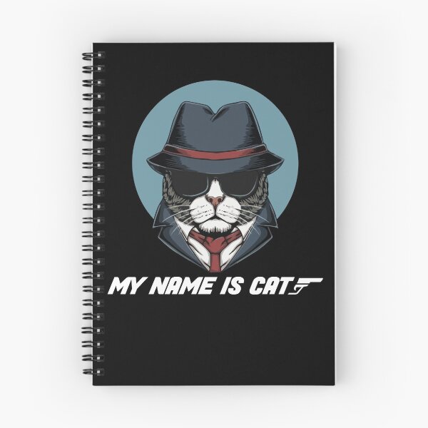 Item preview, My name is Cat Funny Spy Cat Wearing Sunglasses  designed and sold by IzzyTheWizz.