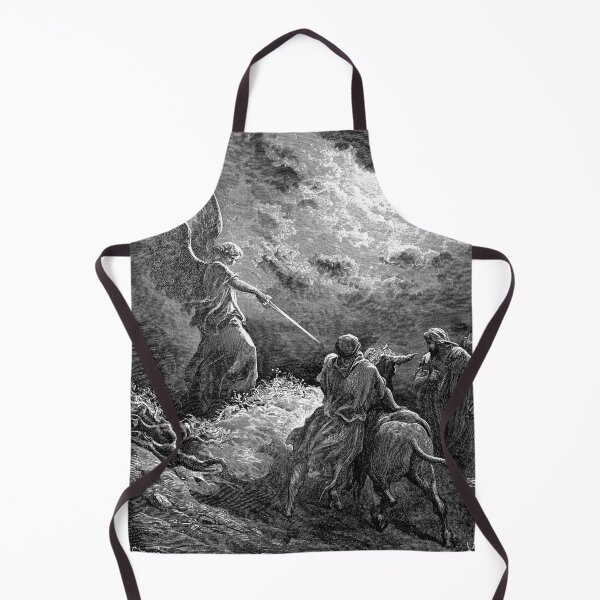 Item preview, The Angel Appearing to Balaam - Gustave Doré, La Grande Bible de Tours, Aesthetic, Gothic, Metal designed and sold by SpaceDogLaika.