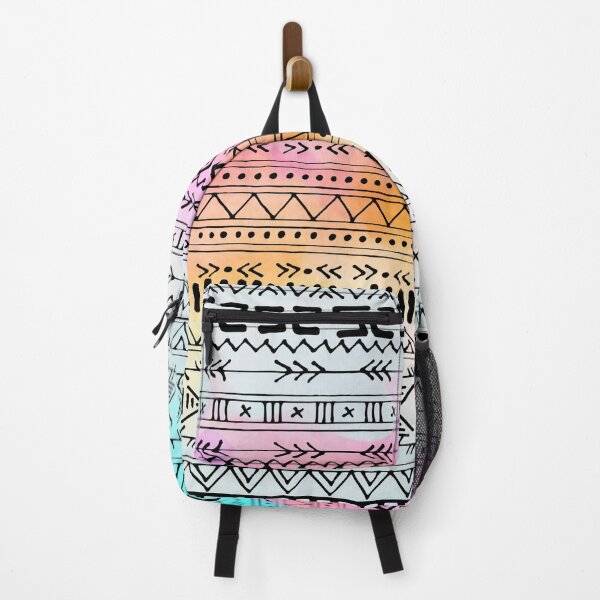 Item preview, Rainbow Watercolor Aztec Pattern designed and sold by Designs By YL.