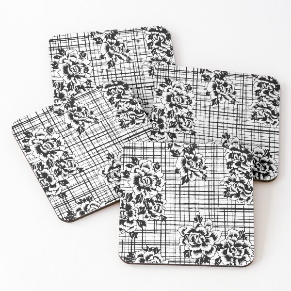 Item preview, Flowers and Crosshatches from Japanese Stencil designed and sold by BReinbold.