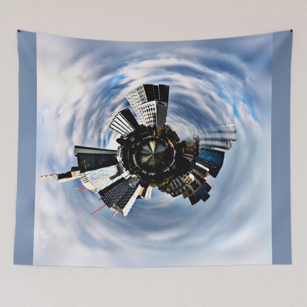 Item preview, Frankfurt skyline sweeping photo design designed and sold by kikidu21.