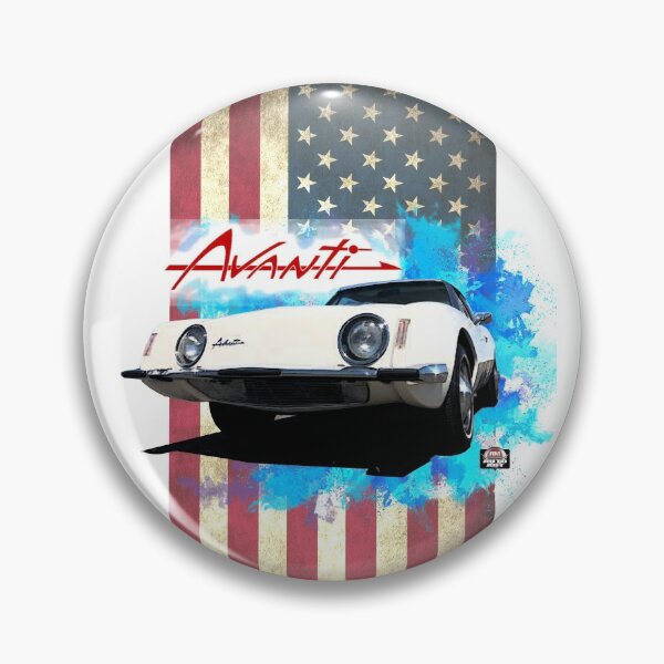 Item preview, Classic Avanti Americas Sports Car with the Amaerican flag designed and sold by RMautoart42.